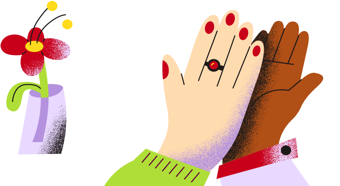 Hai lòng bàn tay đập vào nhau